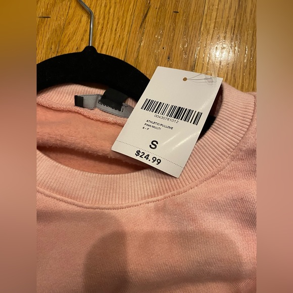 Forever 21 pink blue white tie dye crop top sweatshirt shorts matching set - Picture 14 of 16